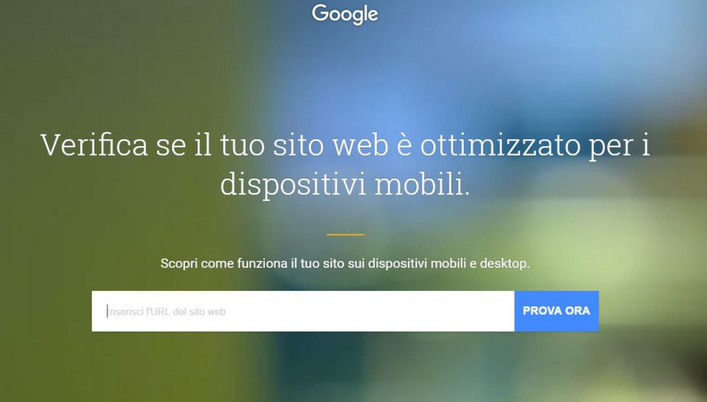 home page testa il tuo sito