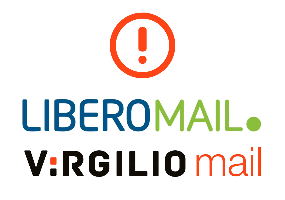 Libero e Virgilio blocco mail